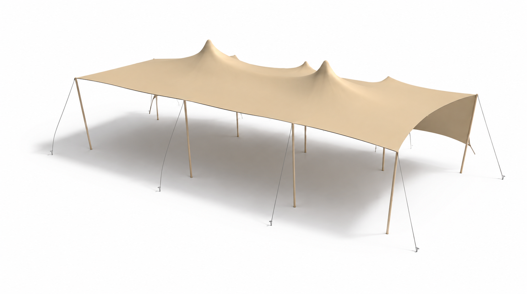 Grande tente Stretch modulable en configuration événementielle